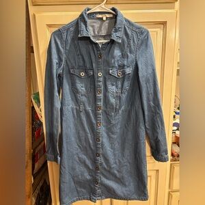Live 4 Truth denim dress ladies size small long sleeve